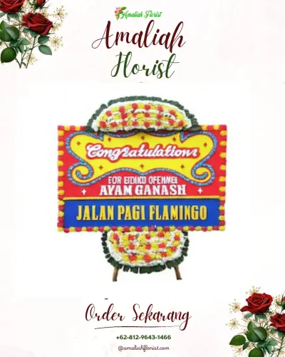 Bunga Papan Congratulation di Olak Kemang